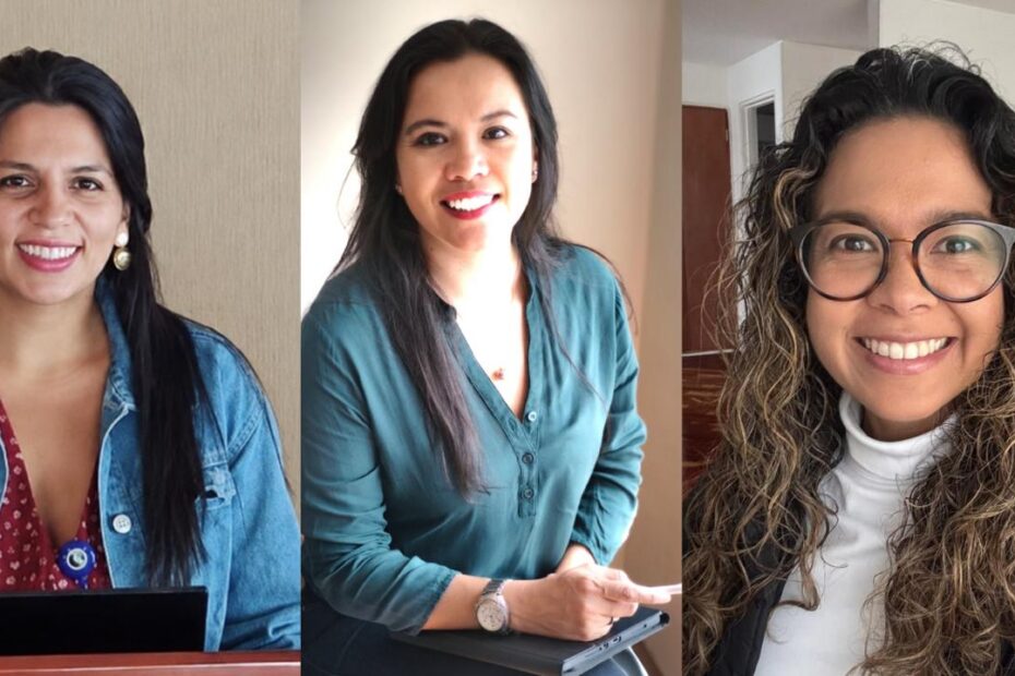 De izquierda a derecha (Tatiana Zapata Rey, Johanna Gaitán y Karen Ibarra)